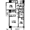 2LDK Apartment to Rent in Chuo-ku Floorplan