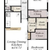 3LDK Apartment to Rent in Shinagawa-ku Floorplan