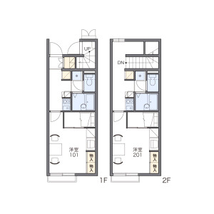 1K Apartment in Takahagicho - Sano-shi Floorplan