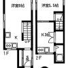 2K House to Rent in Suginami-ku Floorplan