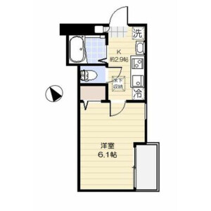 1K 아파트 in Iizuka - Kawaguchi-shi Floorplan