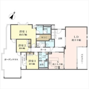 3LDK {building type} in Motoazabu - Minato-ku Floorplan