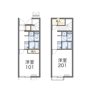 1K Apartment in Hasamacho - Funabashi-shi Floorplan