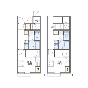 1K Apartment in Kamiarai - Tokorozawa-shi Floorplan