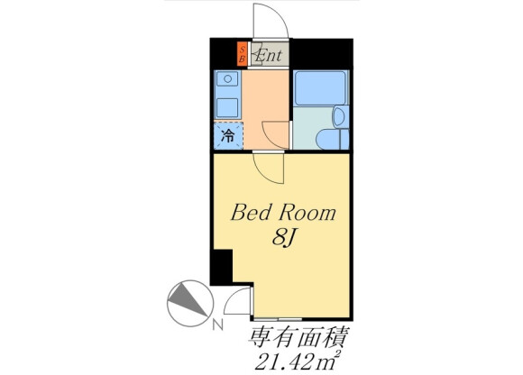 1K Apartment to Rent in Shibuya-ku Floorplan