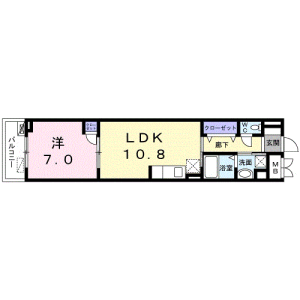 1LDK Mansion in Nishihara - Shibuya-ku Floorplan
