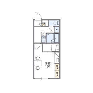 1K Apartment in Kita21-jonishi - Sapporo-shi Kita-ku Floorplan