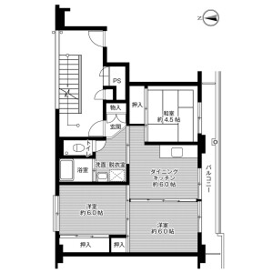 3DK Mansion in Tomita - Aomori-shi Floorplan