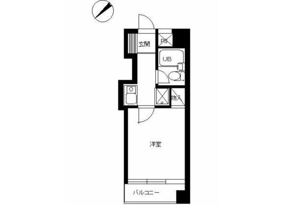 1R Apartment to Rent in Kawasaki-shi Tama-ku Floorplan