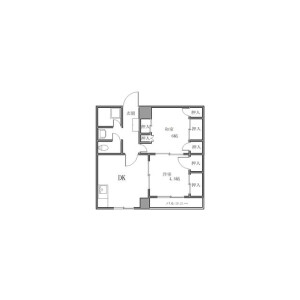 2DK Mansion in Shinsugitacho - Yokohama-shi Isogo-ku Floorplan