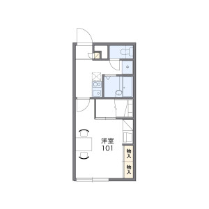 1K Apartment in Bunkyodai - Ebetsu-shi Floorplan