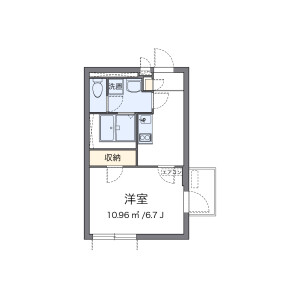 1K Mansion in Hiyoshicho - Hachioji-shi Floorplan