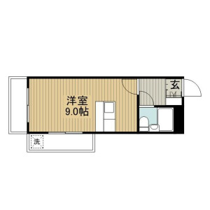 1R Mansion in Kanamecho - Toshima-ku Floorplan