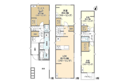3SLDK House to Rent in Suginami-ku Floorplan