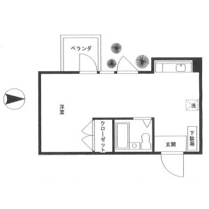 1R {building type} in Ojima - Koto-ku Floorplan