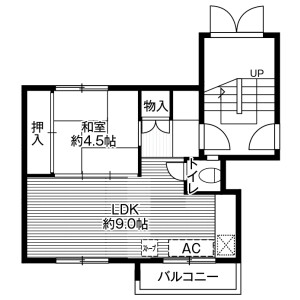 1LDK Mansion in Zenibako(1-3-chome) - Otaru-shi Floorplan