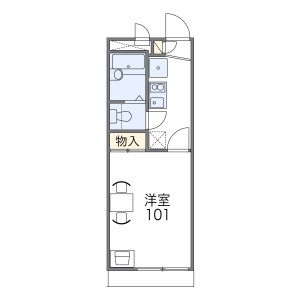 1K Apartment in Tsukuda - Osaka-shi Nishiyodogawa-ku Floorplan