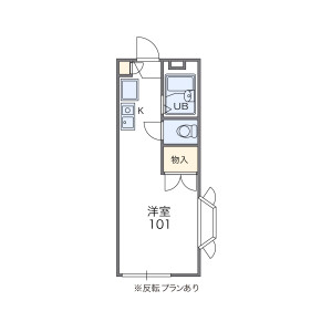 1K Apartment in Nishiishikiricho - Higashiosaka-shi Floorplan