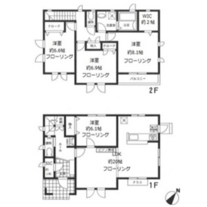 4LDK House in Yamatecho - Yokohama-shi Naka-ku Floorplan