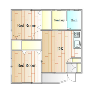 2DK Apartment in Togoshi - Shinagawa-ku Floorplan