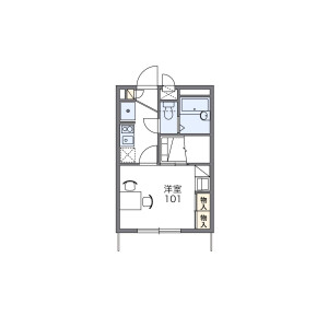 1K Apartment in Higashiterayamacho - Chiba-shi Wakaba-ku Floorplan