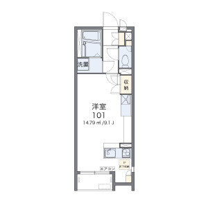 1R Apartment in Handa - Osakasayama-shi Floorplan