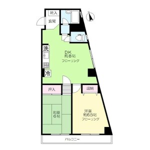 2DK Mansion in Kitamagome - Ota-ku Floorplan