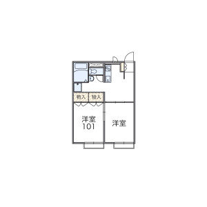 2DK Apartment in Gumizawa - Yokohama-shi Totsuka-ku Floorplan