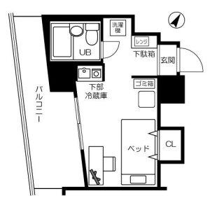 1R Mansion in Chuo - Yokohama-shi Nishi-ku Floorplan