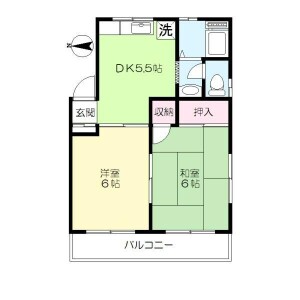 2DK Mansion in Unoki - Ota-ku Floorplan