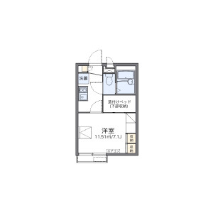 1K Apartment in Misumicho - Chigasaki-shi Floorplan