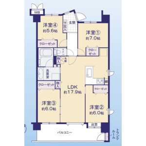 4LDK {building type} in Owadashinden - Yachiyo-shi Floorplan