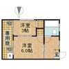 2K Apartment to Rent in Suginami-ku Floorplan