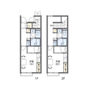 1K Apartment in Kawakamicho - Nagoya-shi Moriyama-ku Floorplan