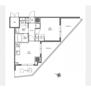 1LDK Mansion in Honcho - Itabashi-ku Floorplan