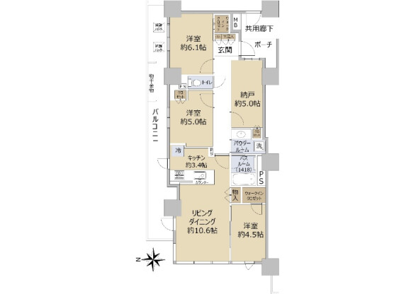 3SLDK Apartment to Buy in Katsushika-ku Floorplan