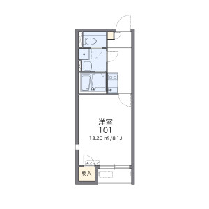 1K Apartment in Ooka - Yokohama-shi Minami-ku Floorplan