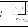 1R Apartment to Rent in Kyoto-shi Kamigyo-ku Floorplan