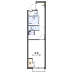 1K Apartment in Matsubara - Nagoya-shi Naka-ku Floorplan