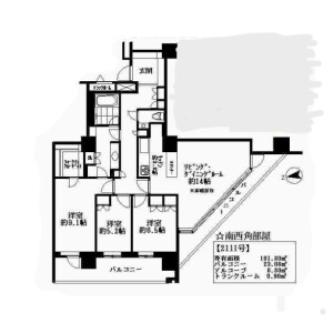3LDK Mansion in Konan - Minato-ku Floorplan