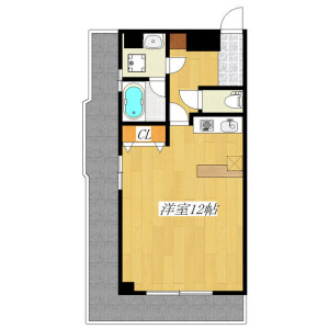 1R Mansion in Shimo - Kita-ku Floorplan