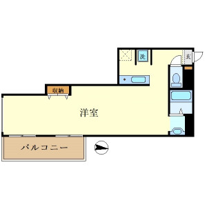1R Mansion in Marukodori - Kawasaki-shi Nakahara-ku Floorplan