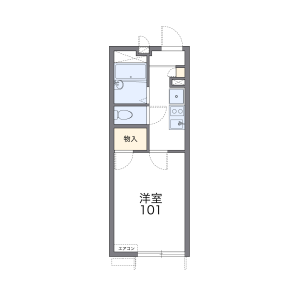 1K Apartment in Higashikujo nishiiwamotocho - Kyoto-shi Minami-ku Floorplan