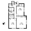 2LDK Apartment to Rent in Kawasaki-shi Asao-ku Floorplan
