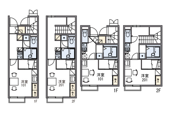 1K Apartment to Rent in Mobara-shi Floorplan