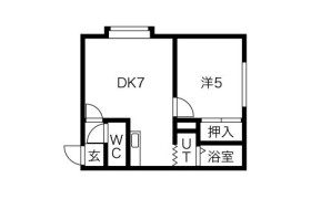 1DK Apartment in Inaho 1-jo - Sapporo-shi Teine-ku