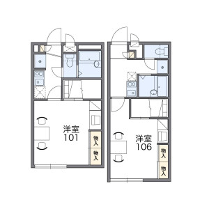 1K Apartment in Nonoi - Toride-shi Floorplan