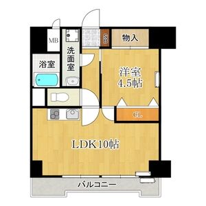 1LDK Mansion in Nishimiyahara - Osaka-shi Yodogawa-ku Floorplan