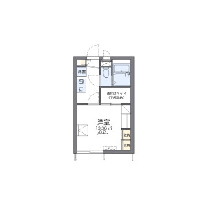1K Apartment in Shinyutakamachi - Toyokawa-shi Floorplan