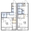 1K Apartment to Rent in Hanno-shi Floorplan